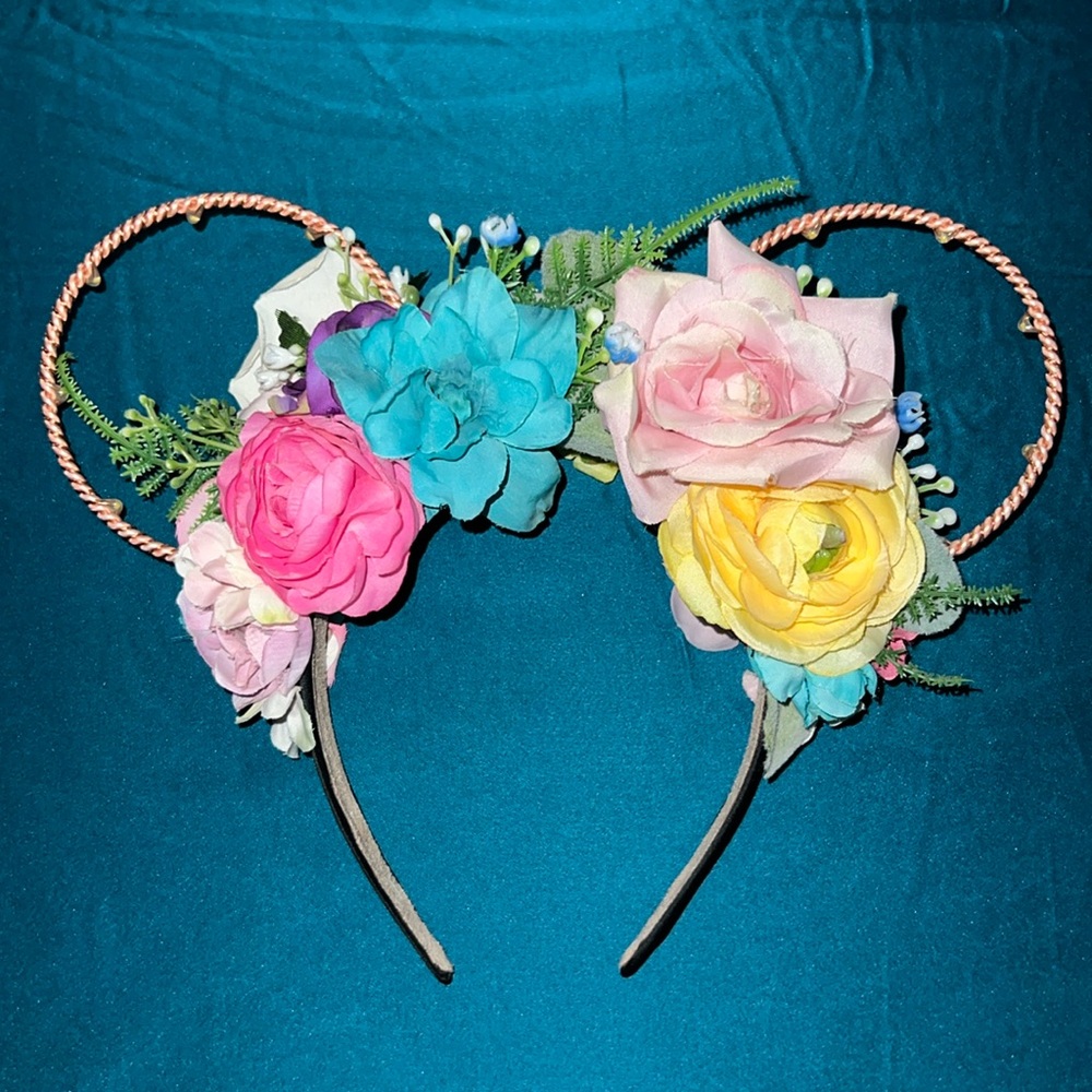 Spring Floral Light Up Mickey Ears